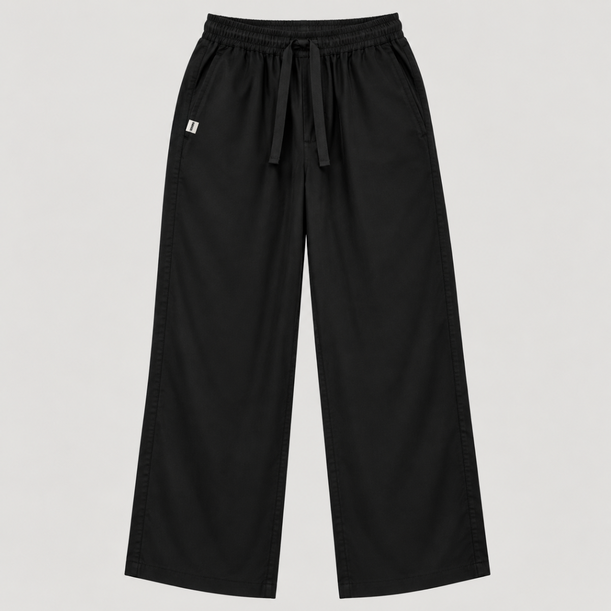 Yves Cotton Trousers – True Black