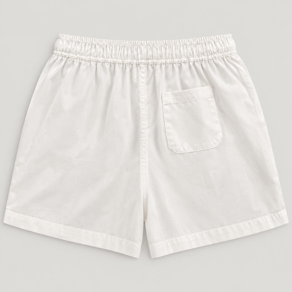 Yves Cotton Shorts – Misty White
