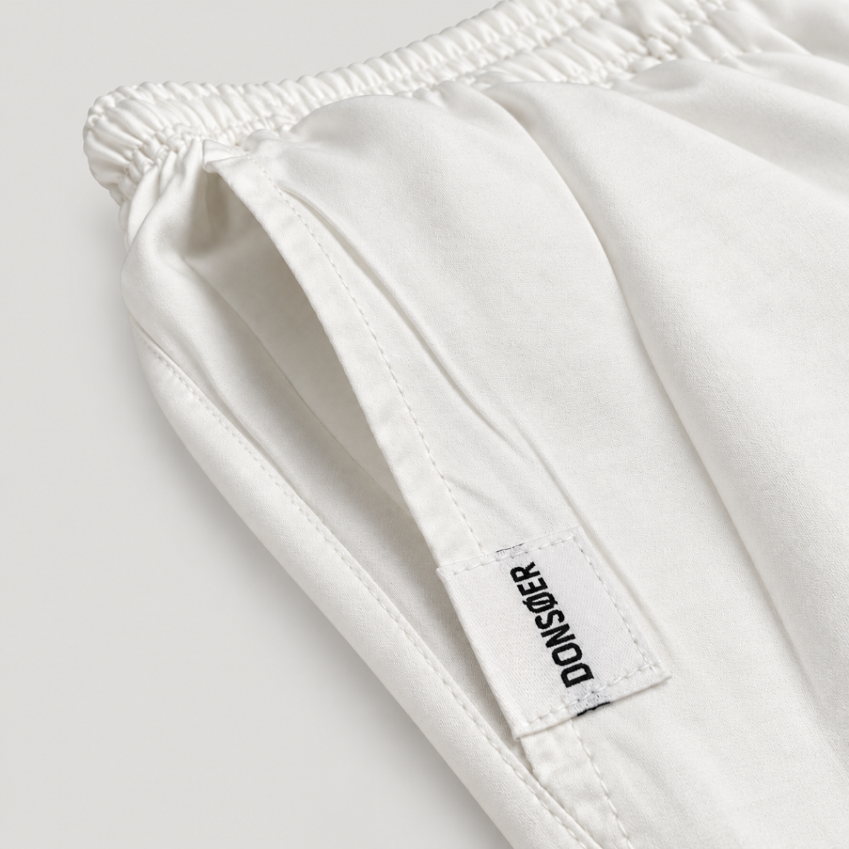 Yves Cotton Shorts – Misty White