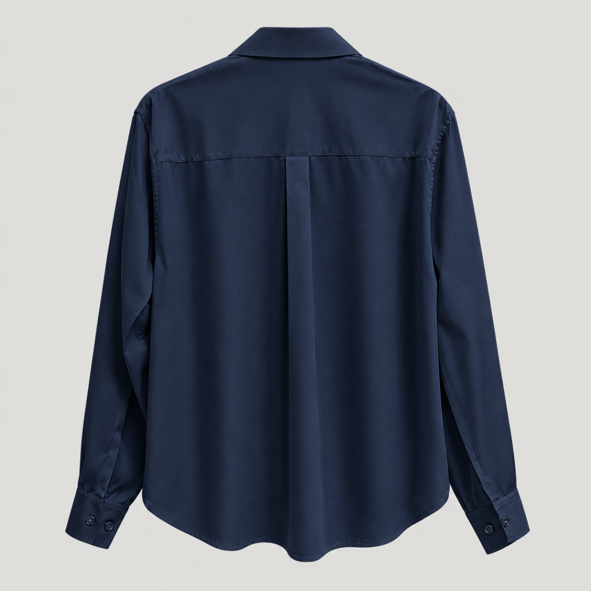 Yves Cotton Shirt – Midnight Blue