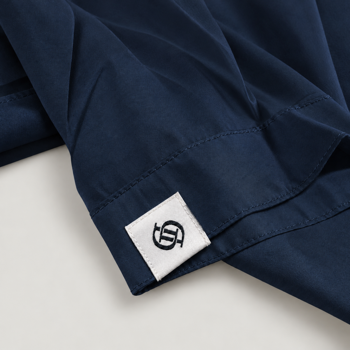 Yves Cotton Short-Sleeve Shirt – Midnight Blue