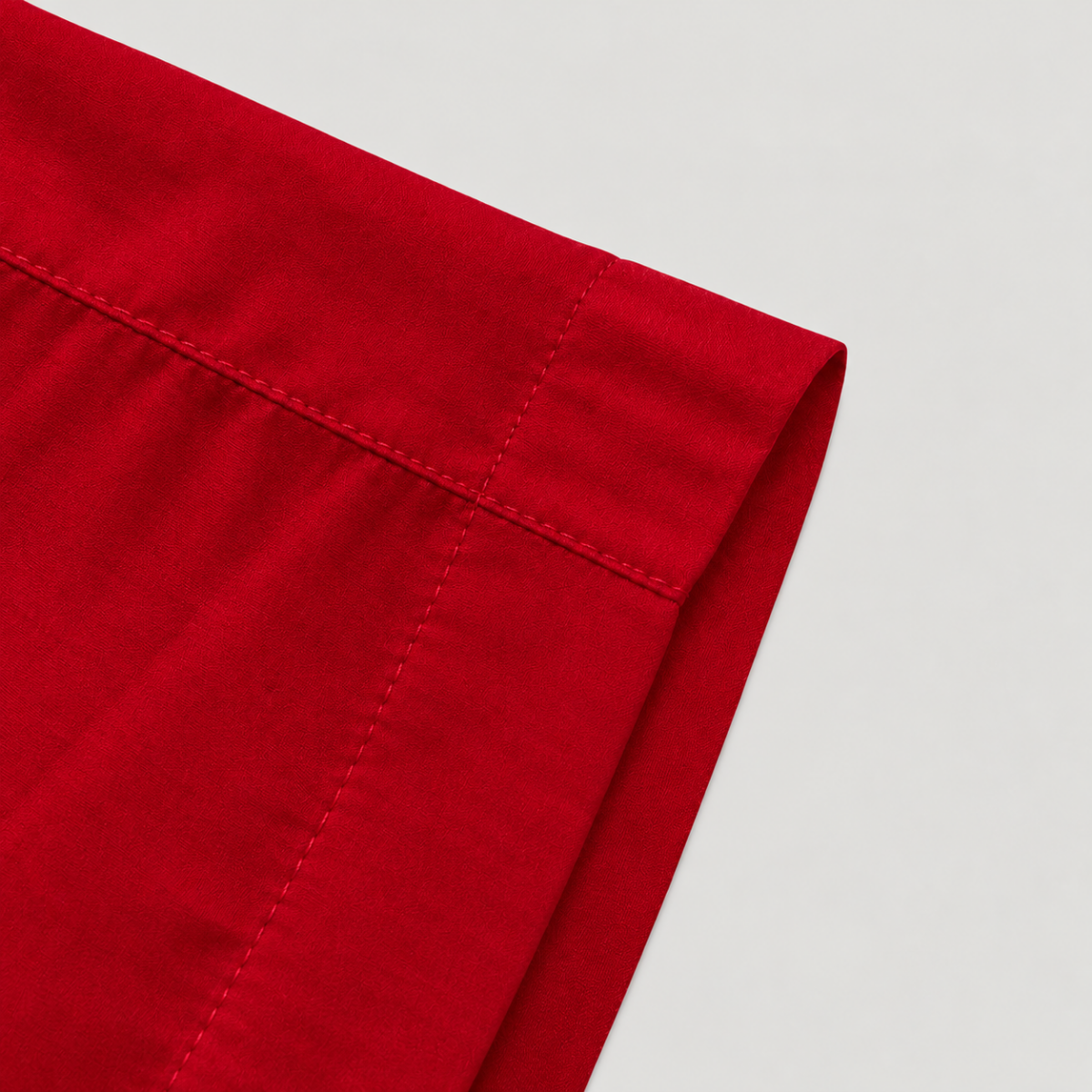 Yves Cotton Trousers – Deep Red