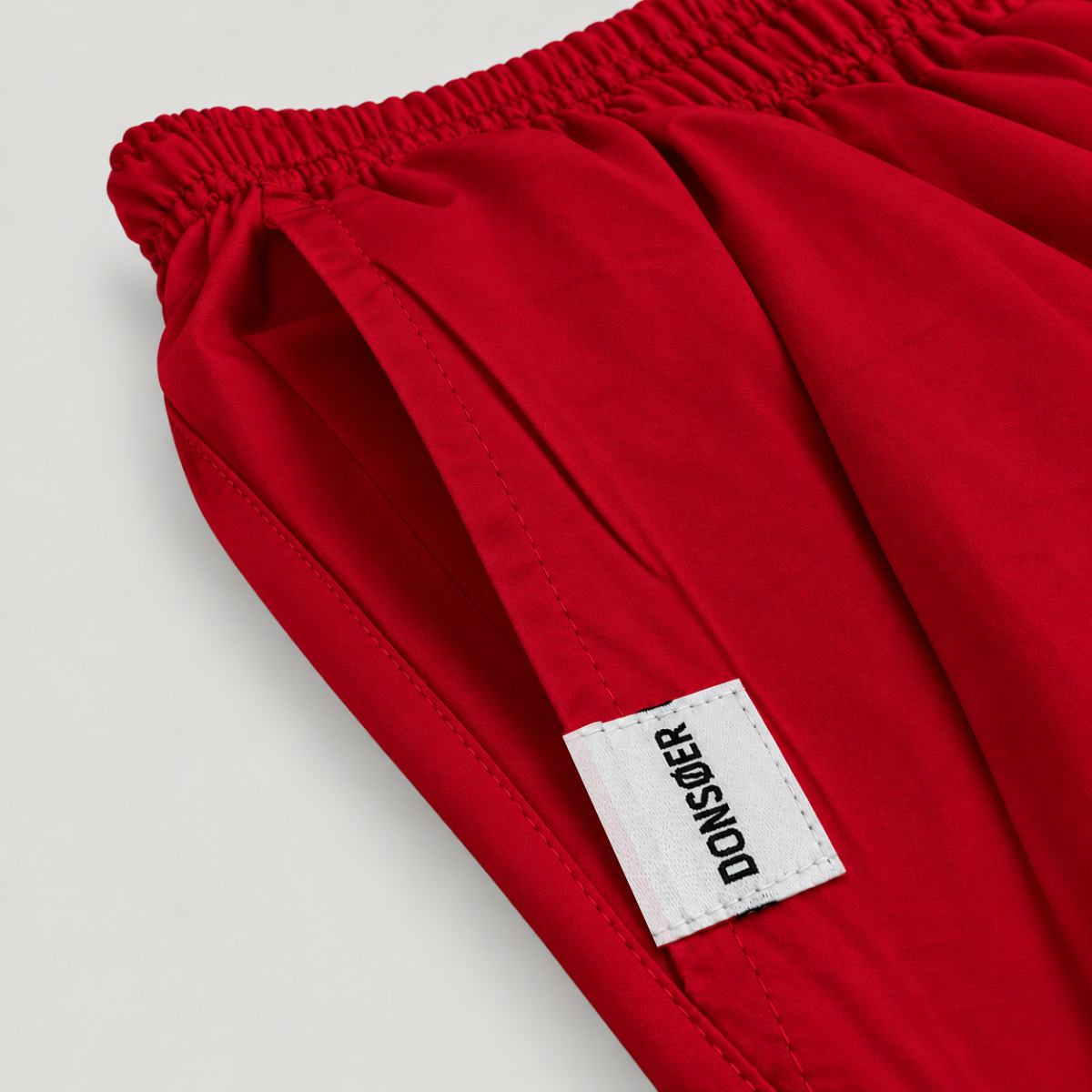 Yves Cotton Trousers – Deep Red