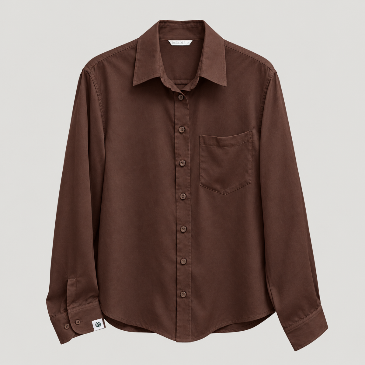 Yves Cotton Shirt – Cocoa Brown