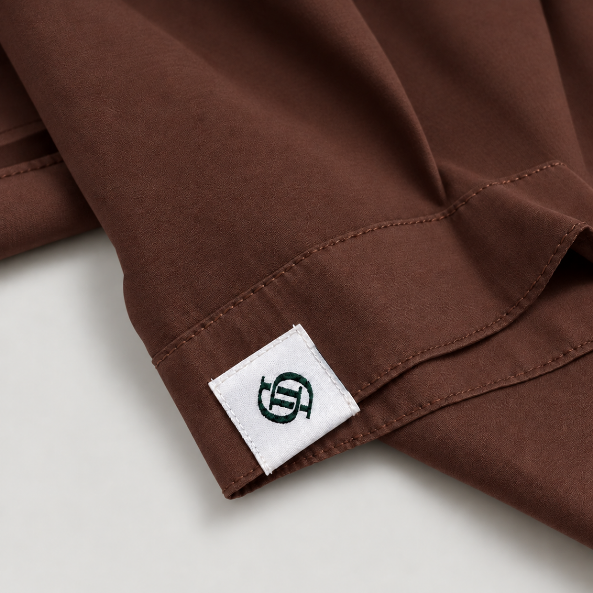 Yves Cotton Short-Sleeve Shirt – Cocoa Brown