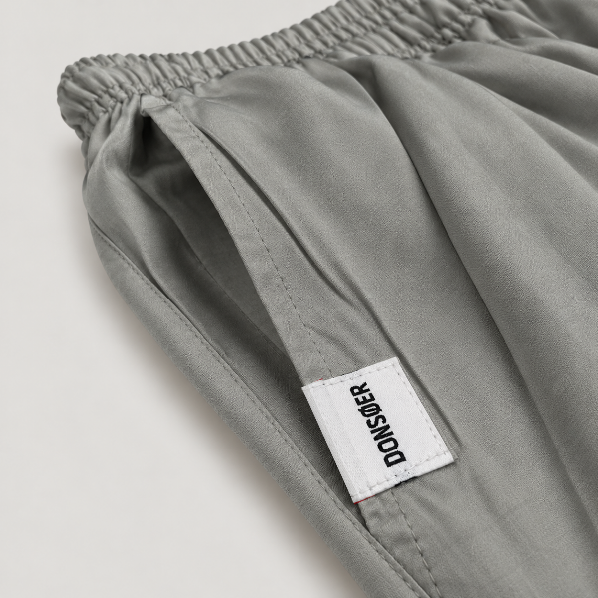 Yves Cotton Shorts – Stone Grey