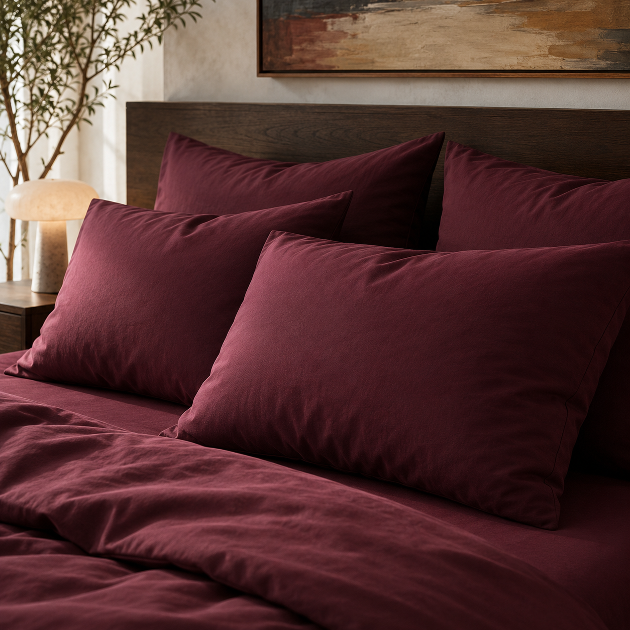 BømLen Bedding – Dark Wine
