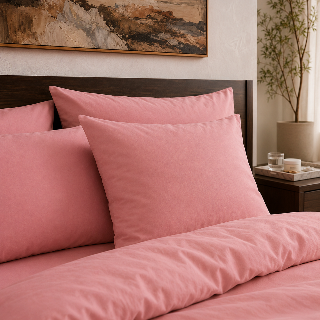 BømLen Duvet Cover – Soft Rose