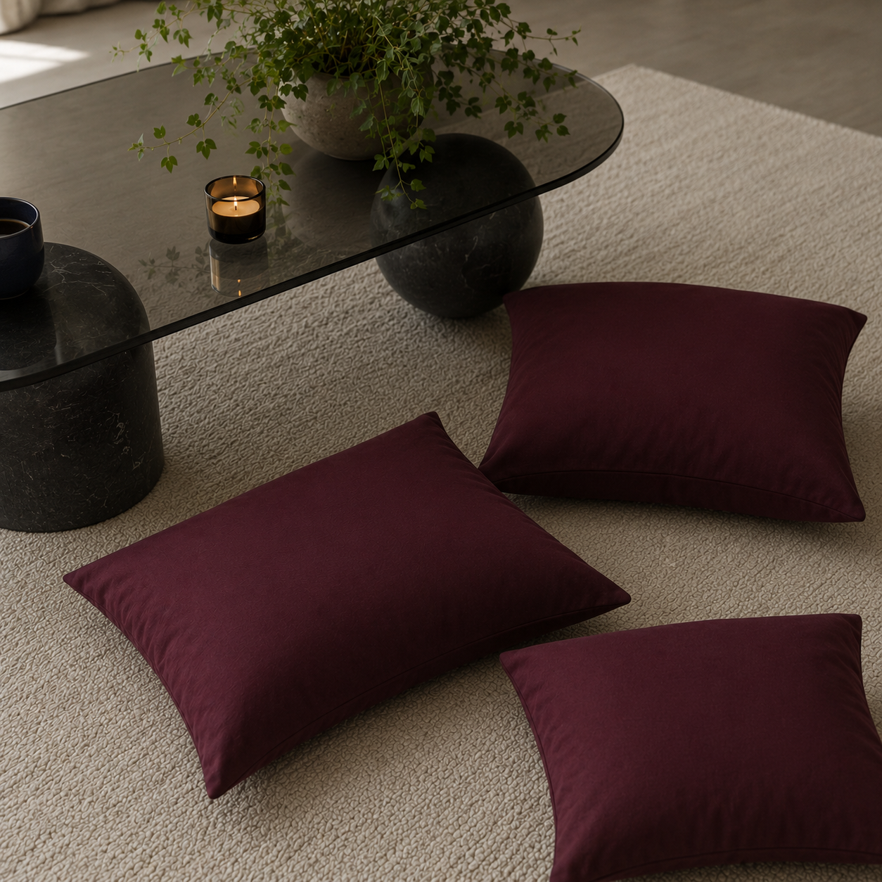 BømLen Bedding – Dark Wine