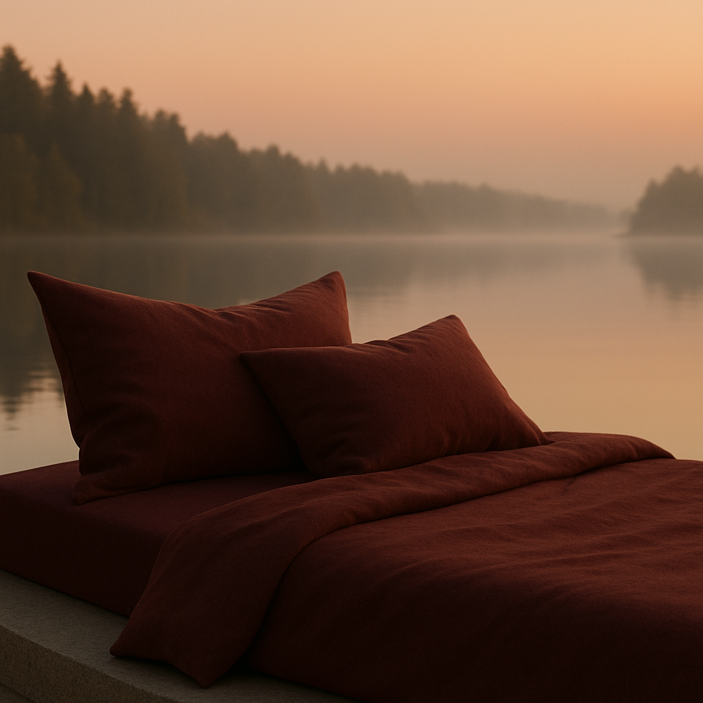 BømLen Bedding – Dark Wine